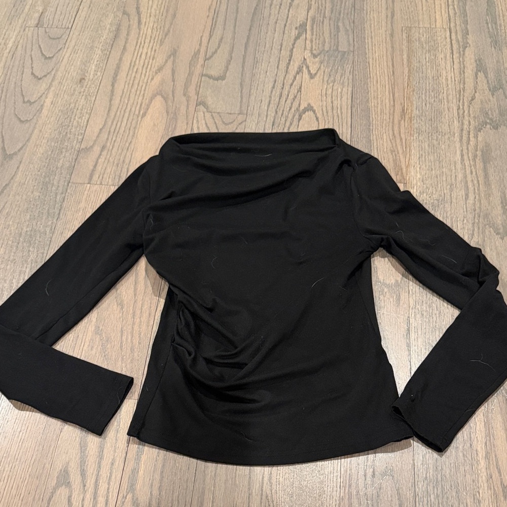 SHEIN Black Long Sleeve Top